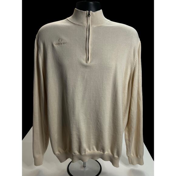 Paul Fredrick Men’s 1/4 Zip Sweater XXL - Supima Cotton - NetApp Computacenter - Picture 1 of 15